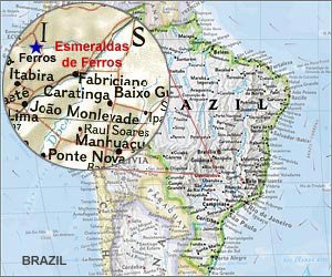 Map of Esmeraldas de Ferros