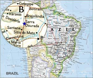 Map of Serra Dourada