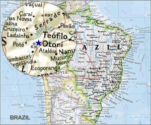 Map of Teofilo Otoni