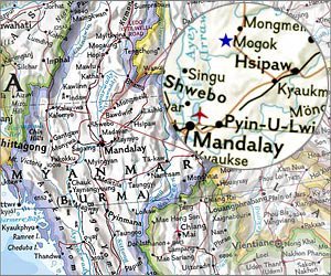 Map of Mogok