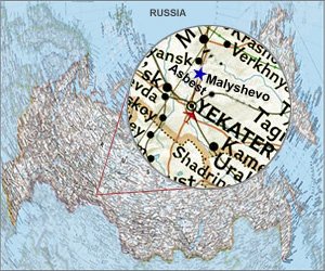 Map of Malyshevskoye