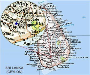 Map of Balangoda