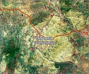 Satellite of Lake Manyara